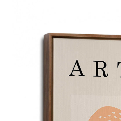 [Color:Walnut], Picture of art in a Walnut frame at an angle