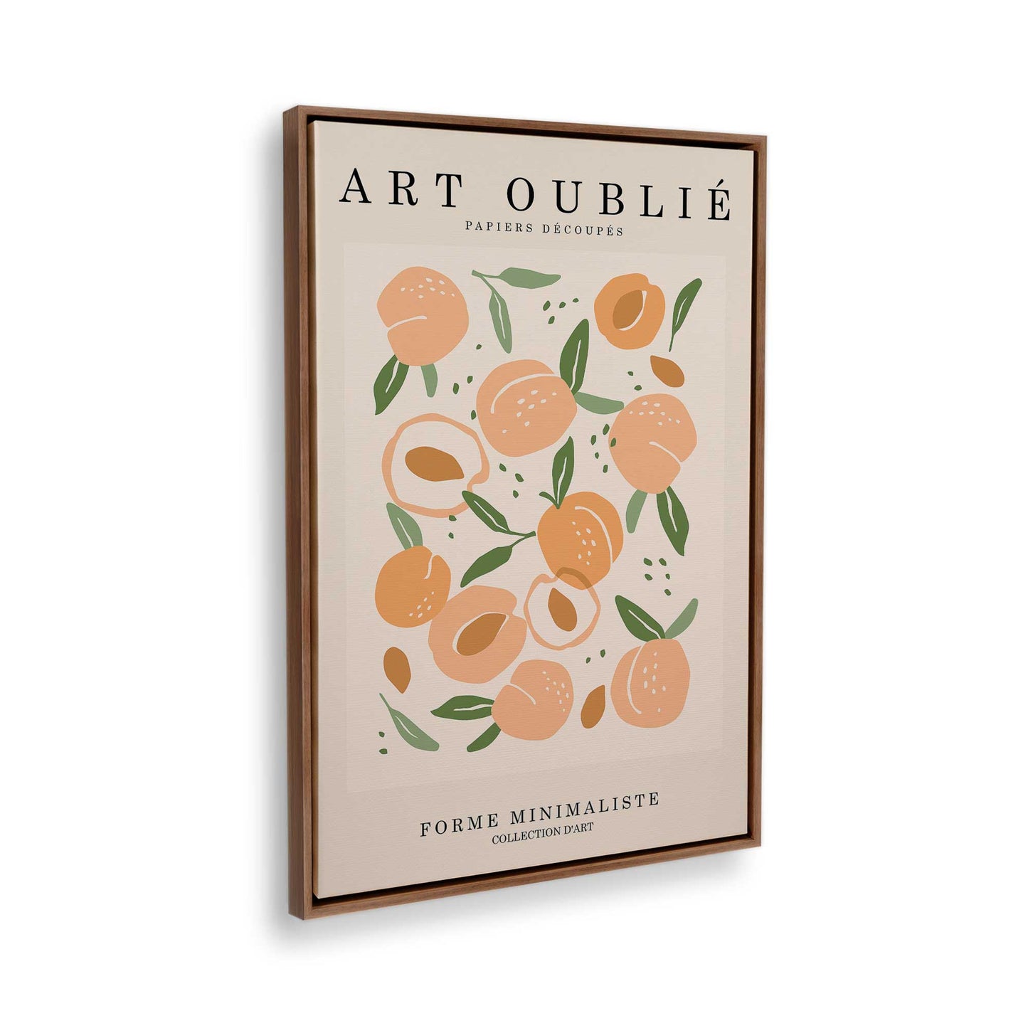 [Color:Walnut], Picture of the corner of the art