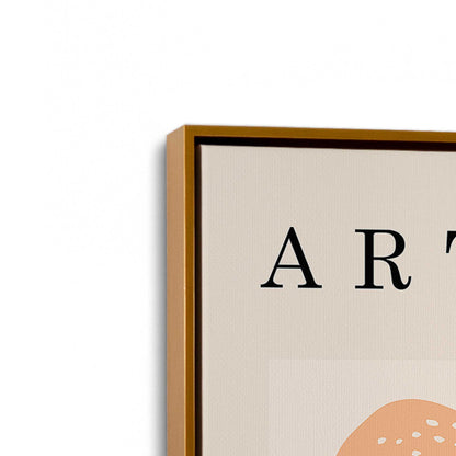 [Color:Polished Gold], Picture of art in a Polished Gold frame at an angle