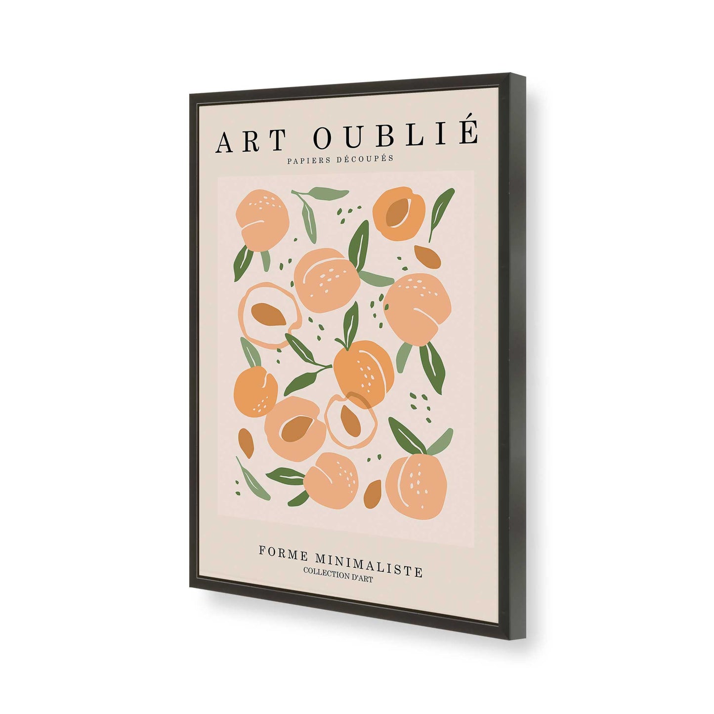 [Color:Satin Black], Picture of art in a Satin Black frame of the corner