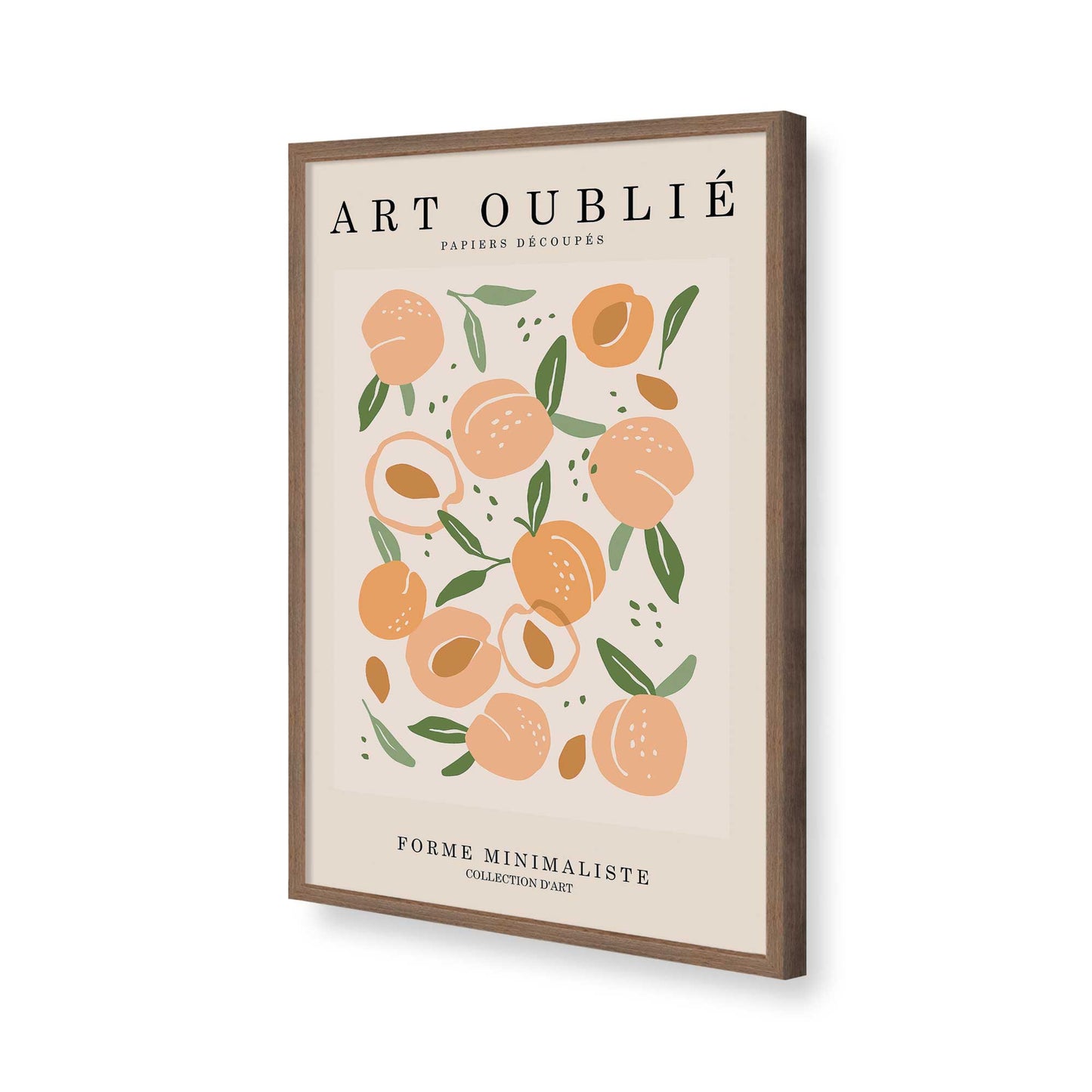 [Color:Walnut], Picture of art in a Walnut frame of the corner