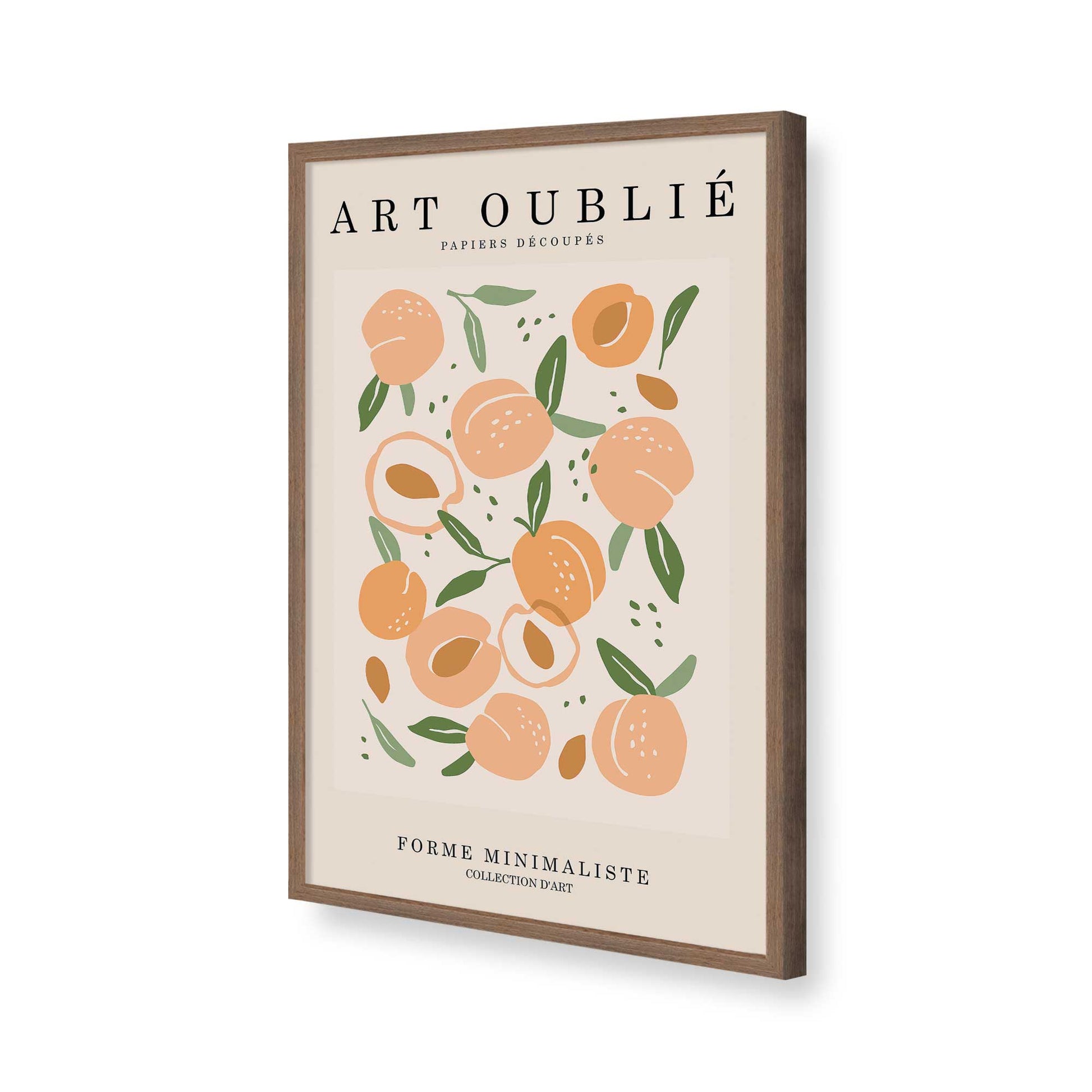 [Color:Walnut], Picture of art in a Walnut frame of the corner