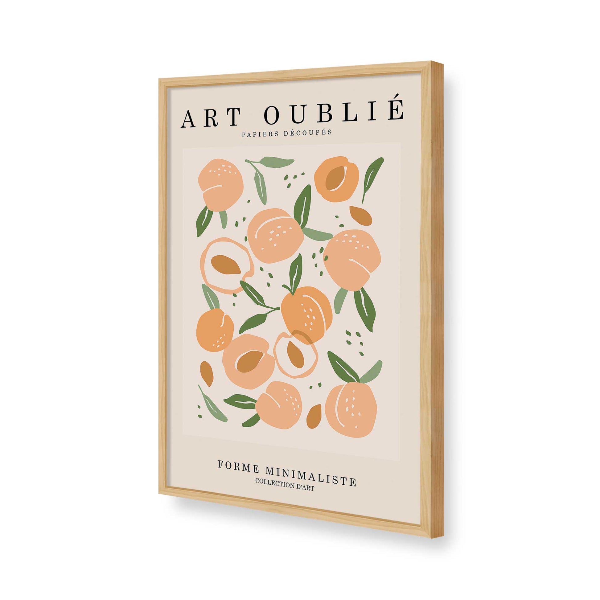 [Color:American Maple], Picture of art in a American Maple frame of the corner