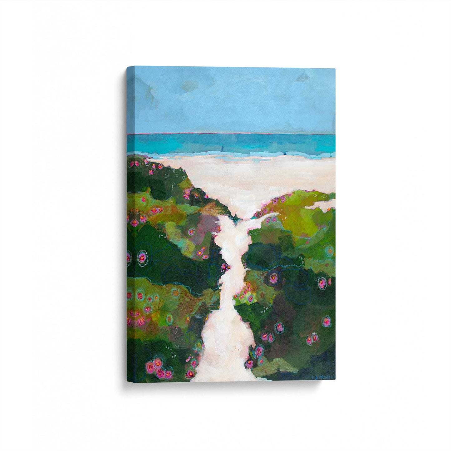 [Color:Stretched Canvas], Picture of art at an angle