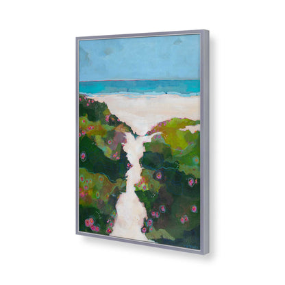 [Color:Polished Chrome], Picture of art in a Polished Chrome frame of the corner