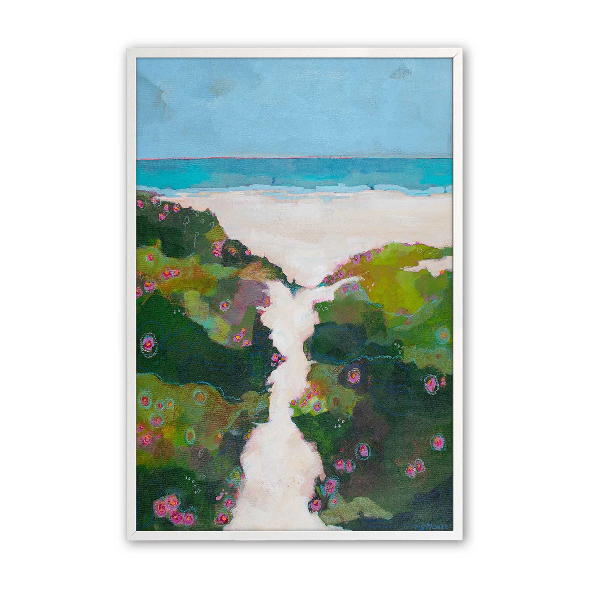 [Color:Opaque White], Picture of art in a Opaque White frame