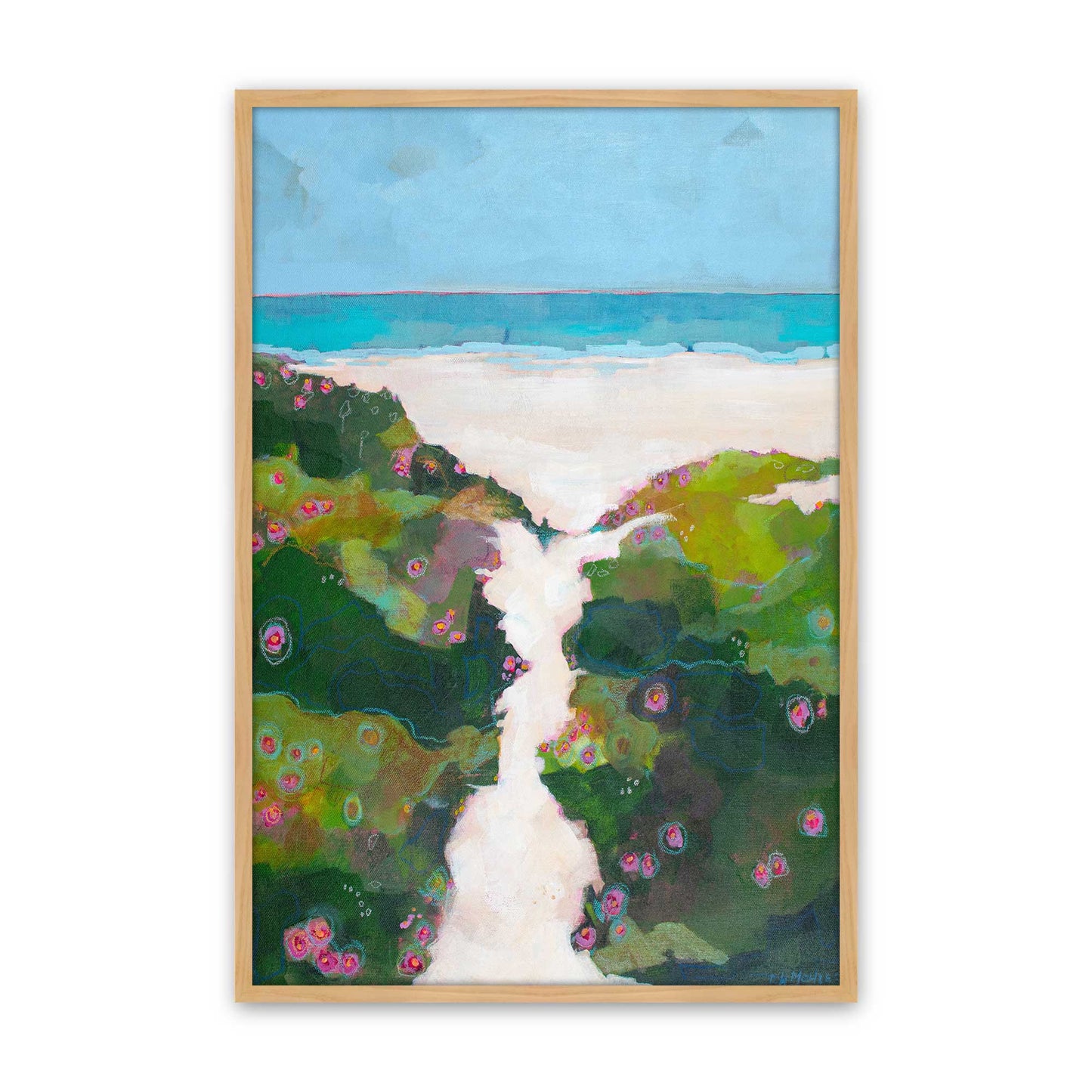 [Color:American Maple], Picture of art in a American Maple frame