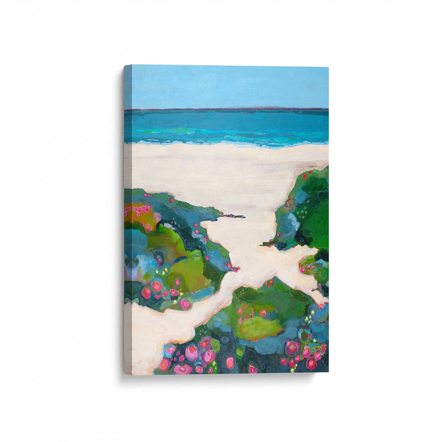 [Color:Stretched Canvas], Picture of art at an angle