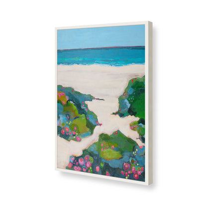 [Color:Opaque White], Picture of art in a Opaque White frame of the corner