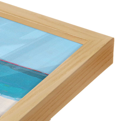 [Color:American Maple], Picture of art in a American Maple frame at an angle