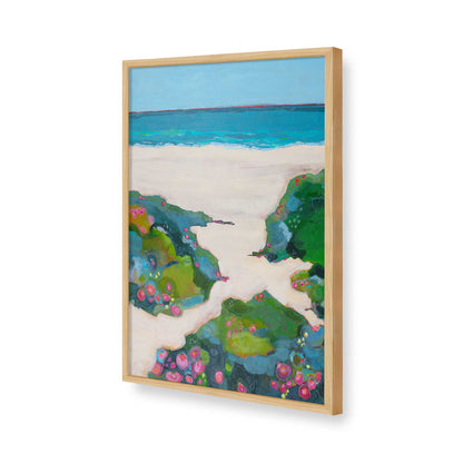 [Color:American Maple], Picture of art in a American Maple frame of the corner