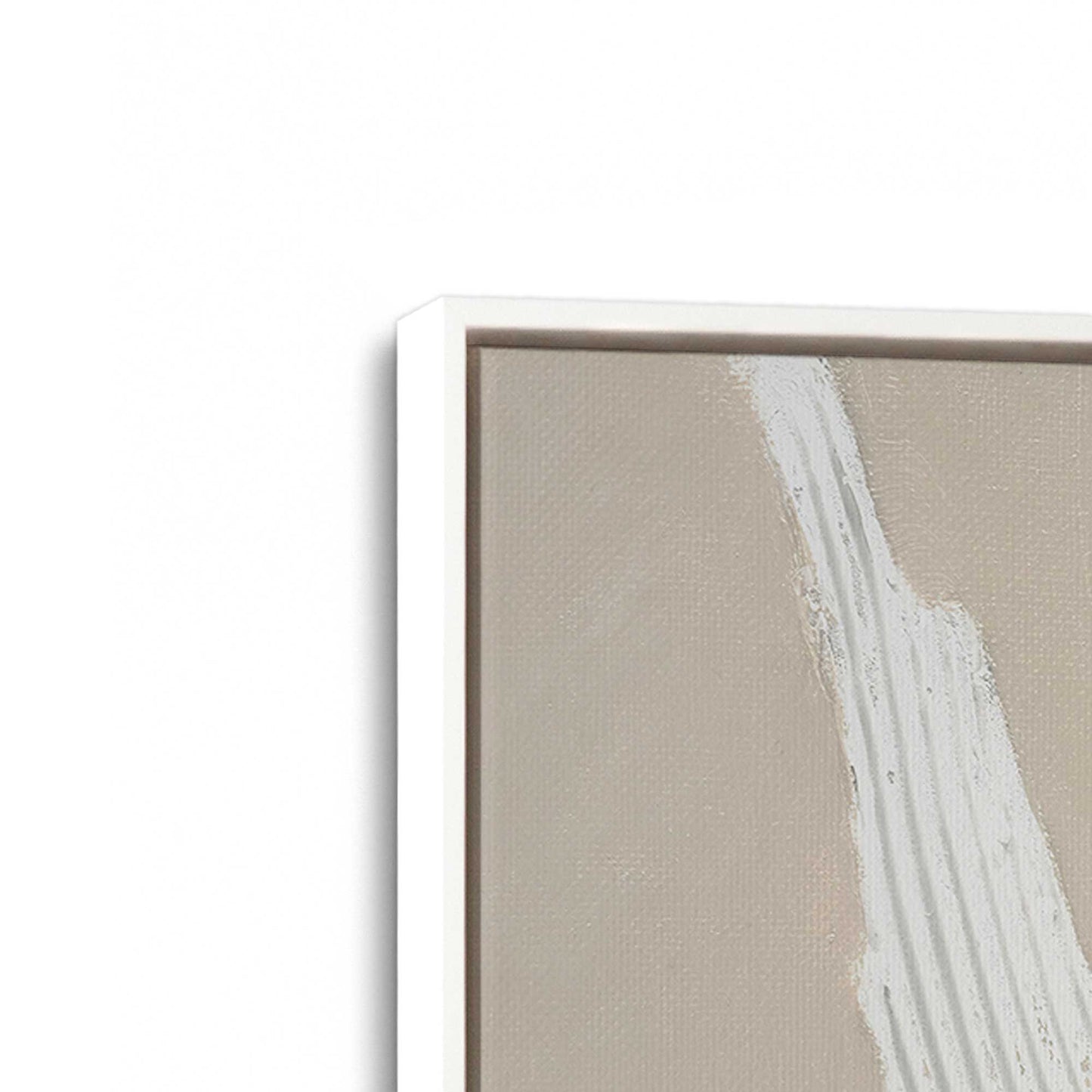 [Color:Opaque White], Picture of art in a White frame at an angle
