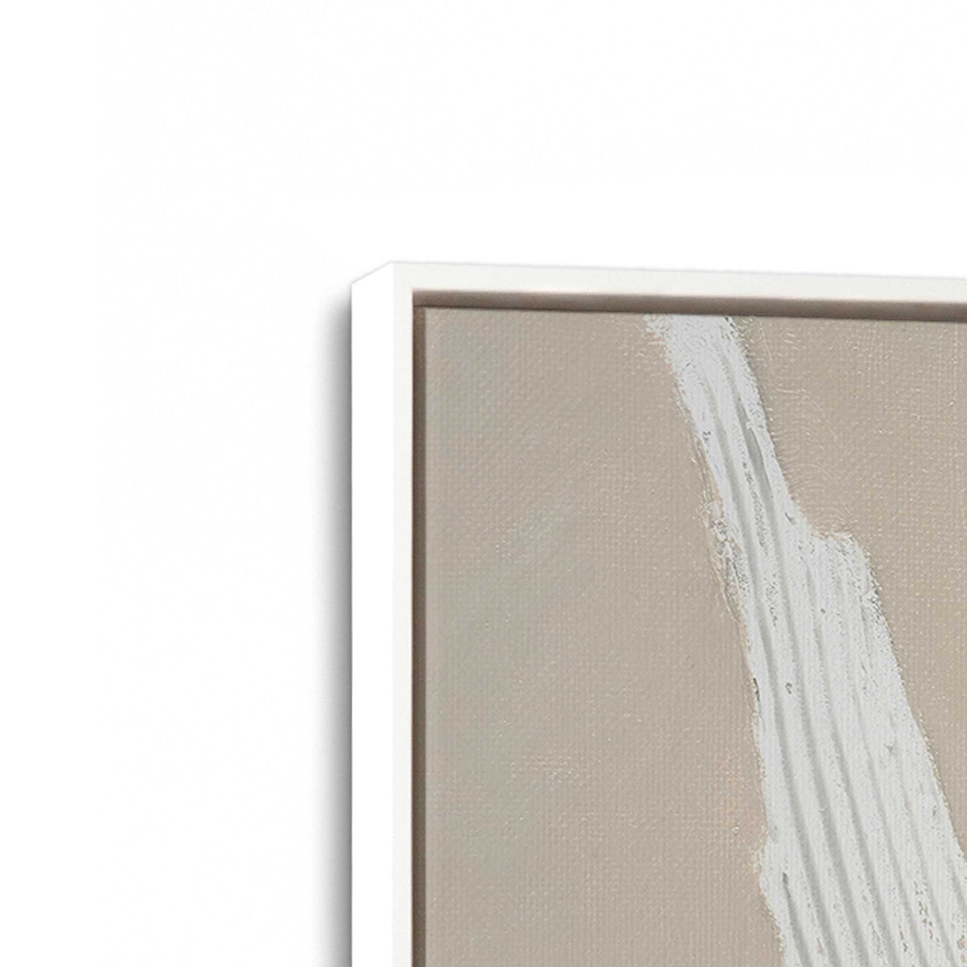 [Color:Opaque White], Picture of art in a White frame at an angle