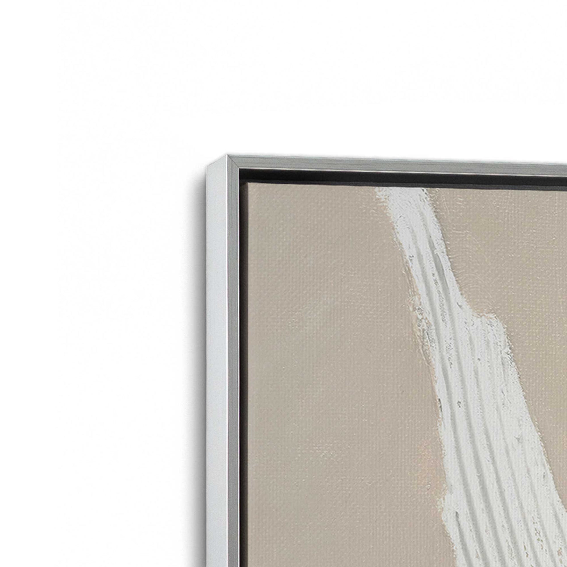 [Color:Polished Chrome], Picture of art in a Polished Chrome frame at an angle