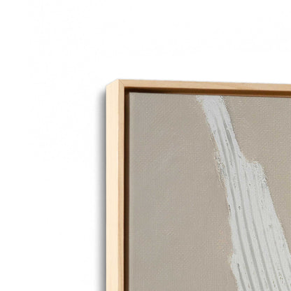 [Color:American Maple], Picture of art in a American Maple frame at an angle