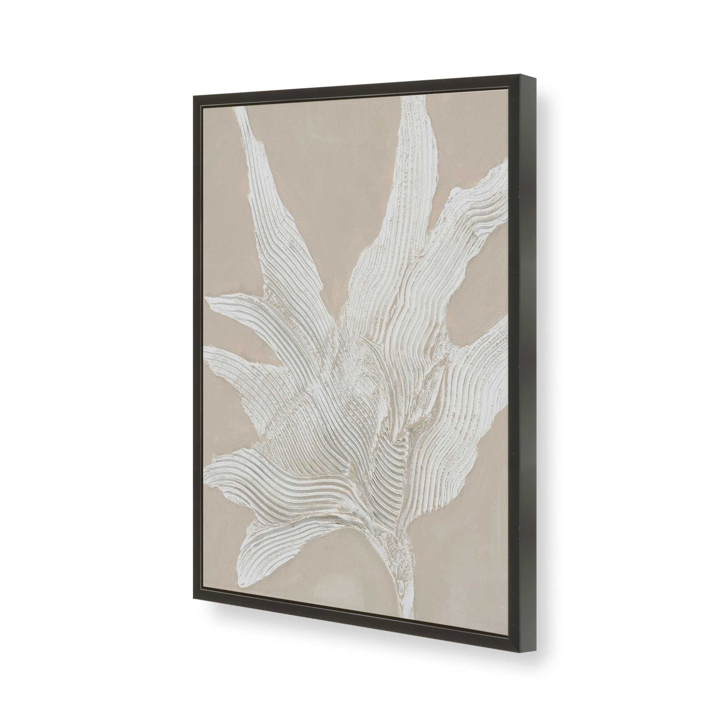 [Color:Satin Black], Picture of art in a Satin Black frame of the corner