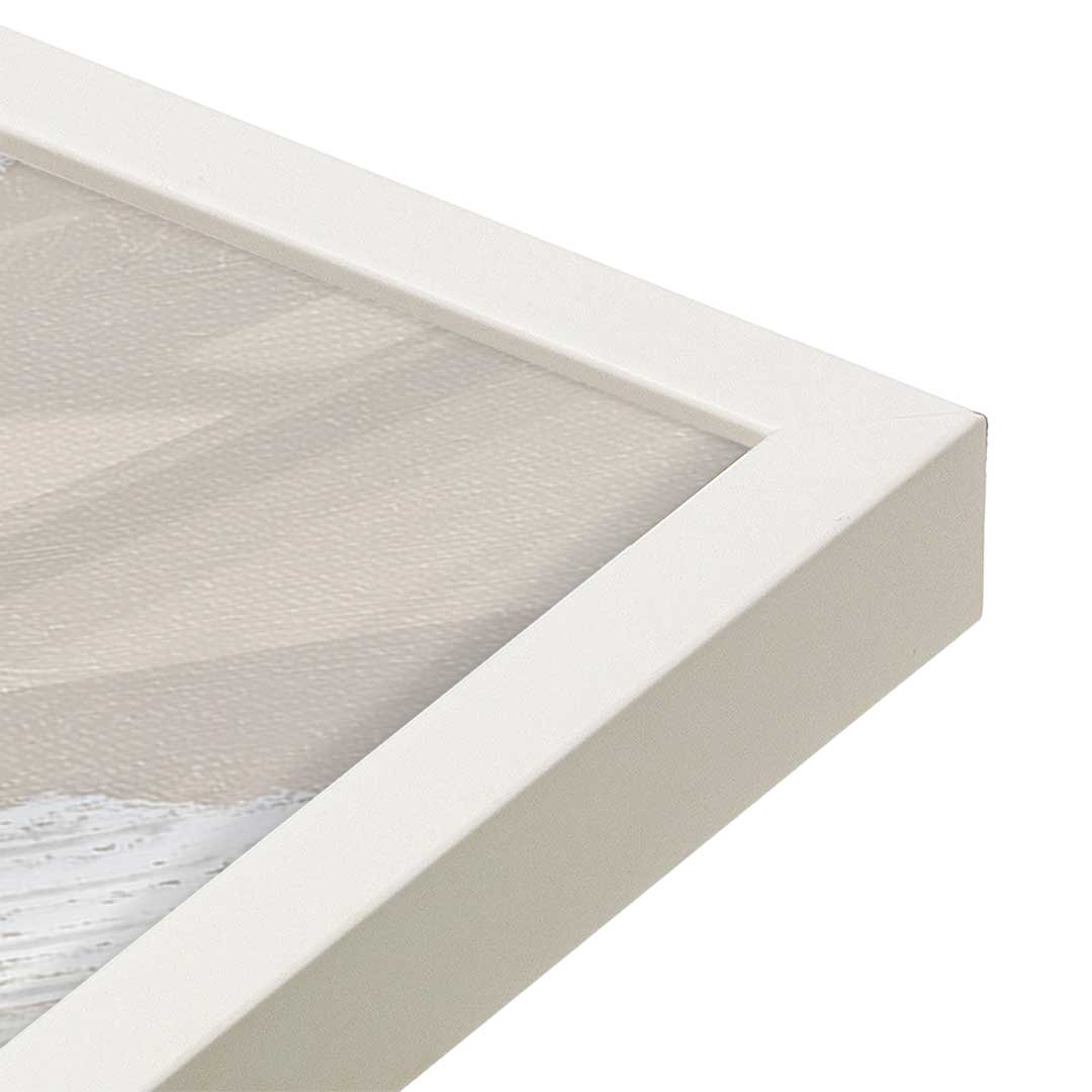 [Color:Opaque White], Picture of art in a Opaque White frame at an angle