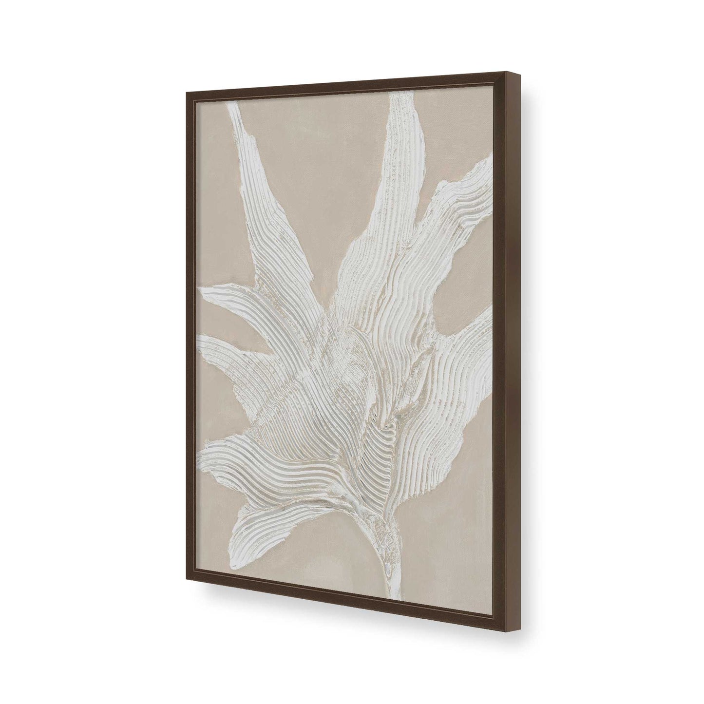 [Color:Brown], Picture of art in a Brown frame of the corner