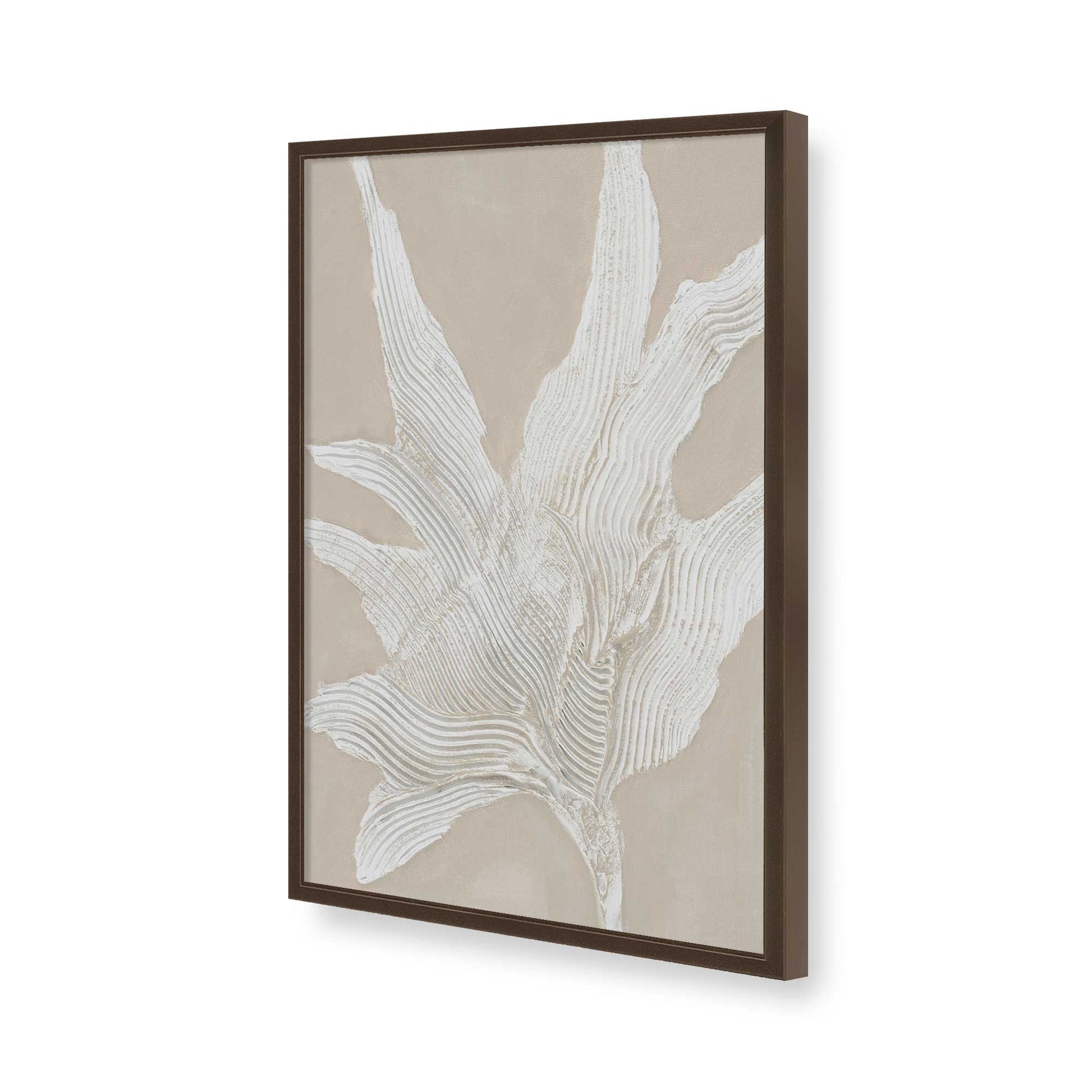 [Color:Brown], Picture of art in a Brown frame of the corner