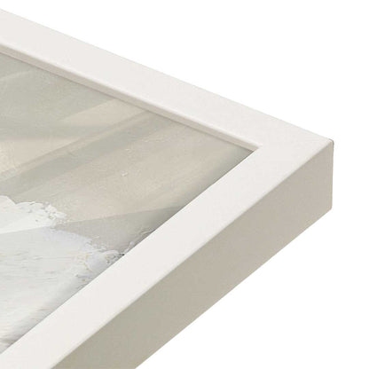 [Color:Opaque White], Picture of art in a Opaque White frame at an angle