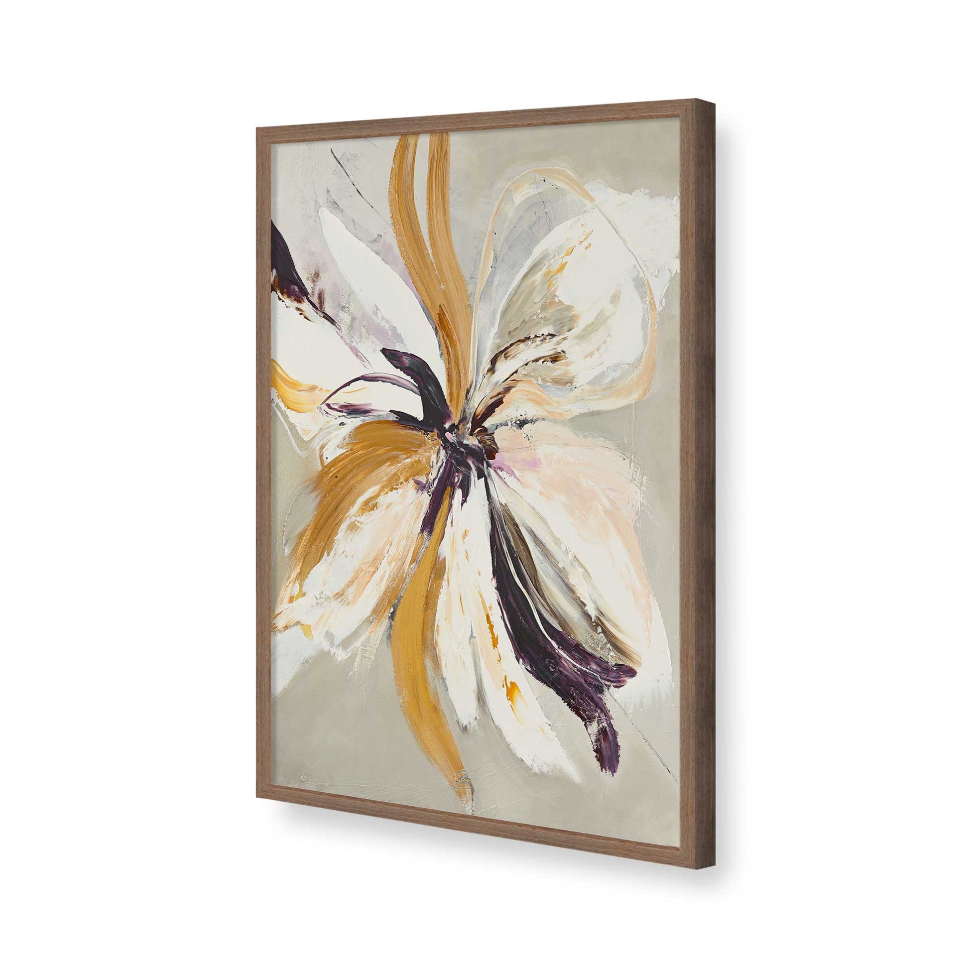 [Color:Walnut], Picture of art in a Walnut frame of the corner