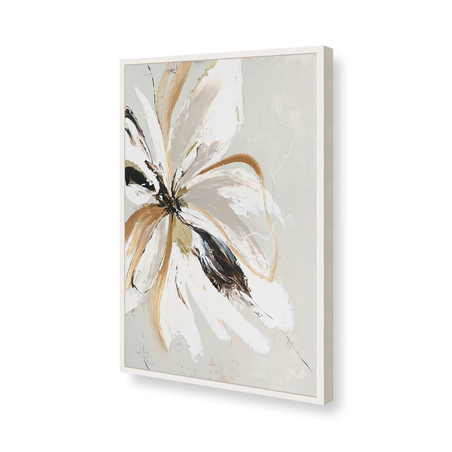 [Color:Opaque White], Picture of art in a Opaque White frame of the corner