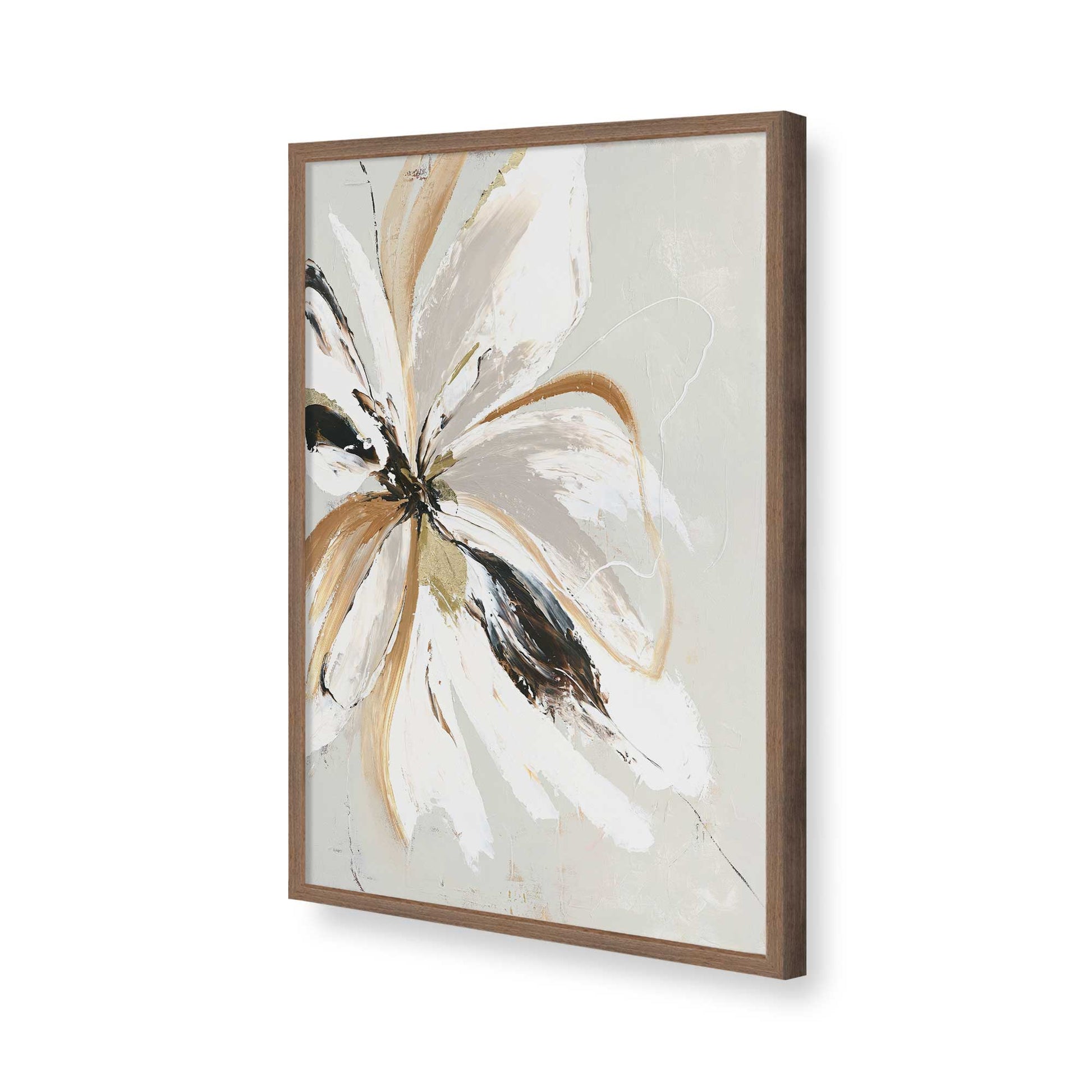 [Color:Walnut], Picture of art in a Walnut frame of the corner