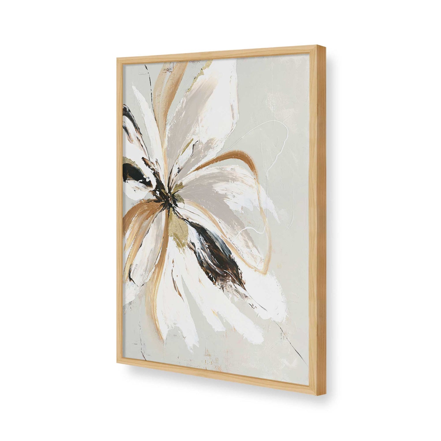 [Color:American Maple], Picture of art in a American Maple frame of the corner