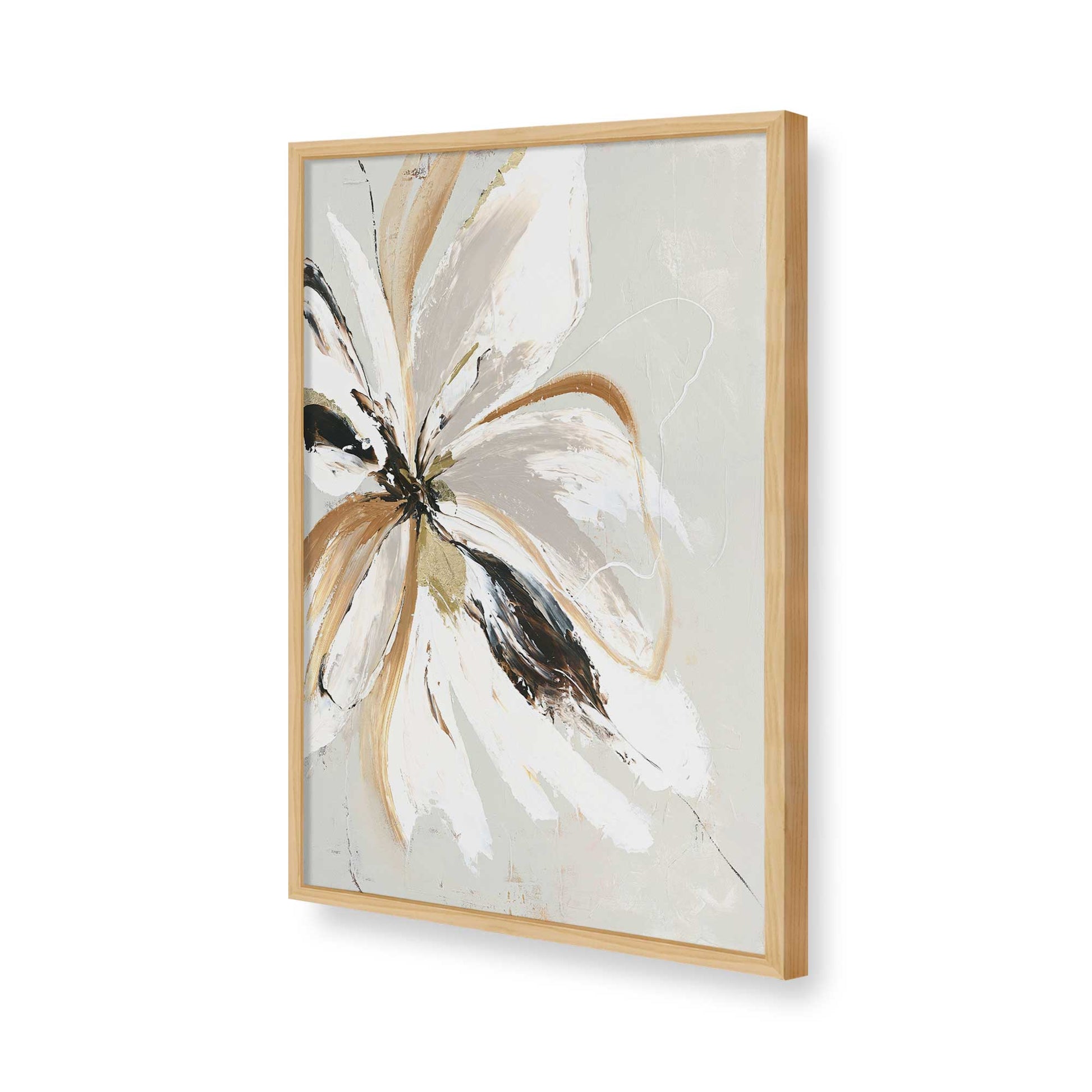 [Color:American Maple], Picture of art in a American Maple frame of the corner