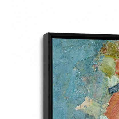 [Color:Satin Black], Picture of art in a Satin Black frame at an angle