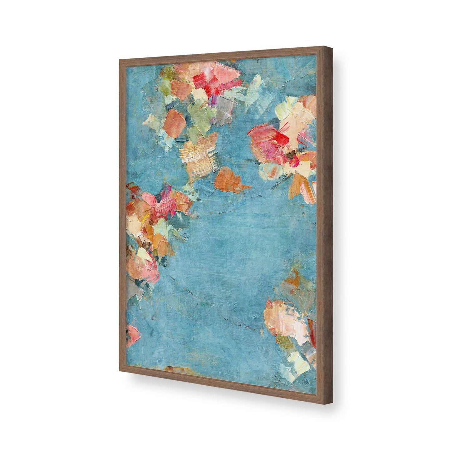 [Color:Walnut], Picture of art in a Walnut frame of the corner