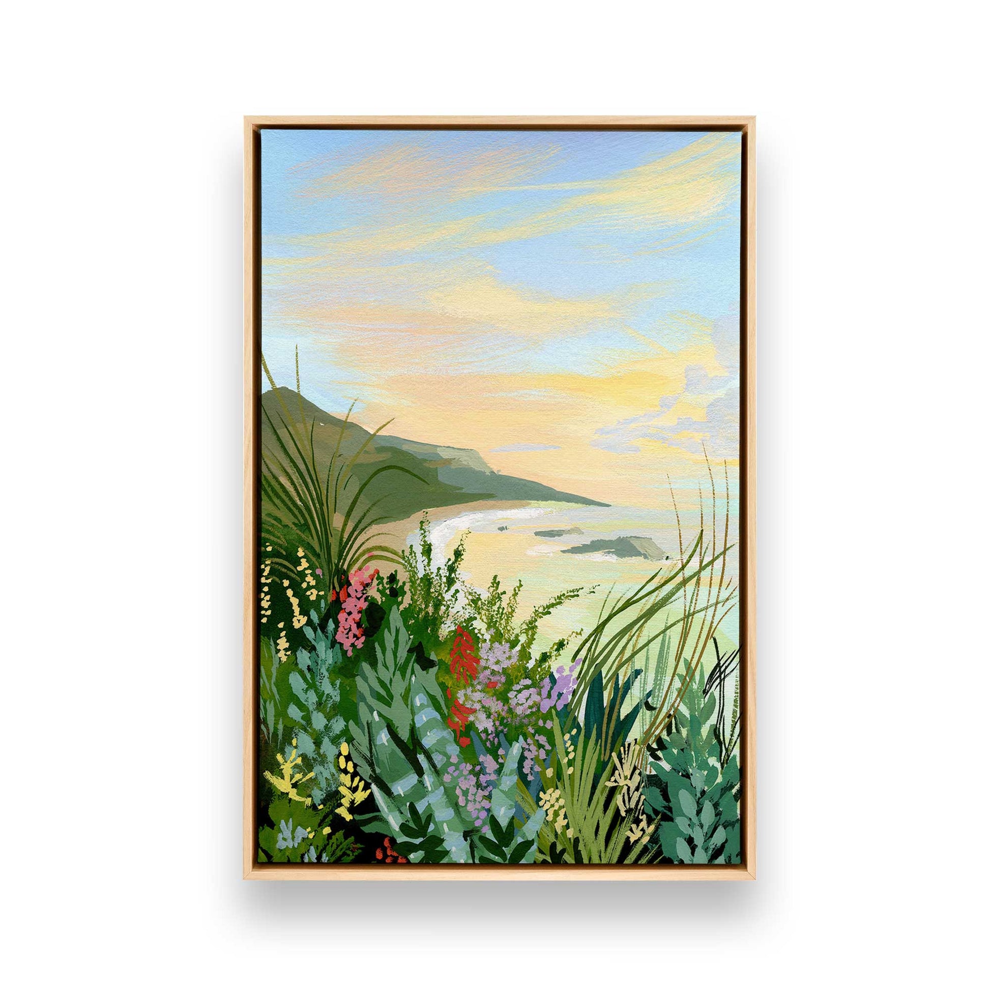 [Color:American Maple], Picture of art in a American Maple frame