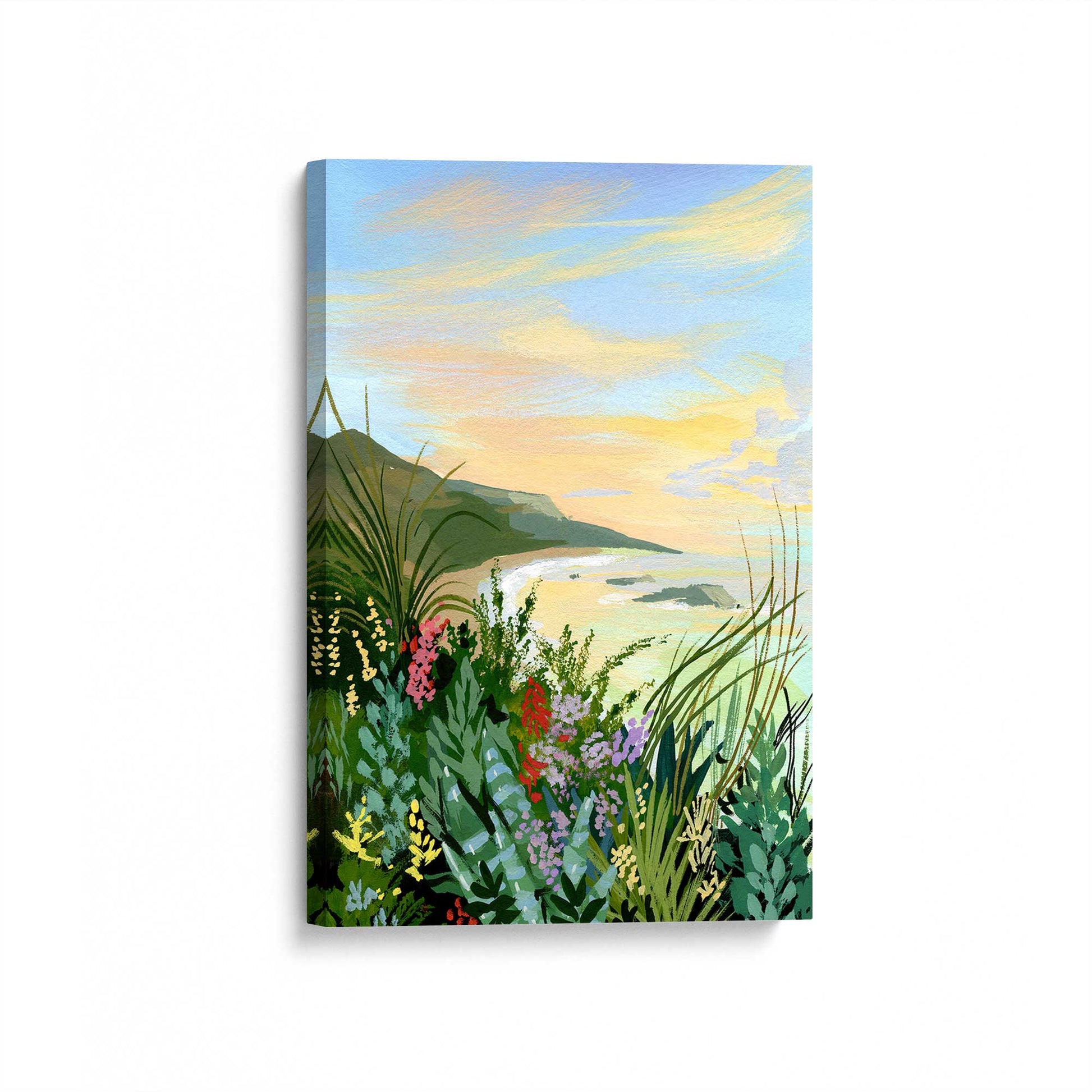 [Color:Stretched Canvas], Picture of art at an angle