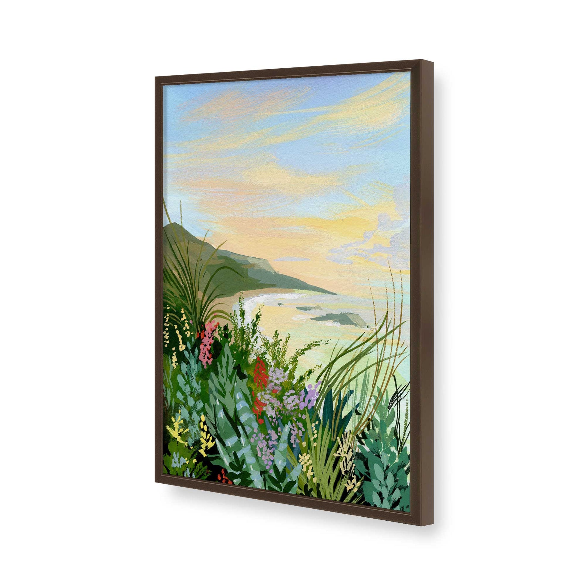 [Color:Belvinder Brown], Picture of art in a Belvinder Brown frame of the corner