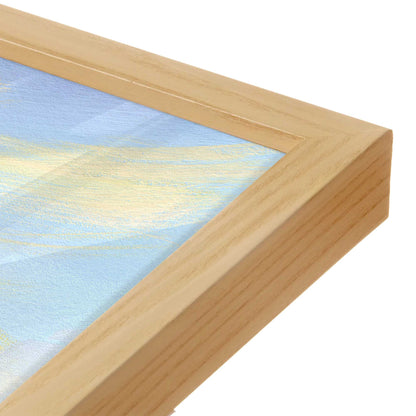 [Color:American Maple], Picture of art in a American Maple frame at an angle