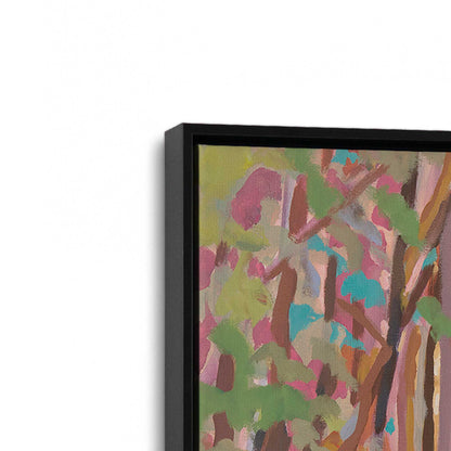 [Color:Satin Black], Picture of art in a Satin Black frame at an angle