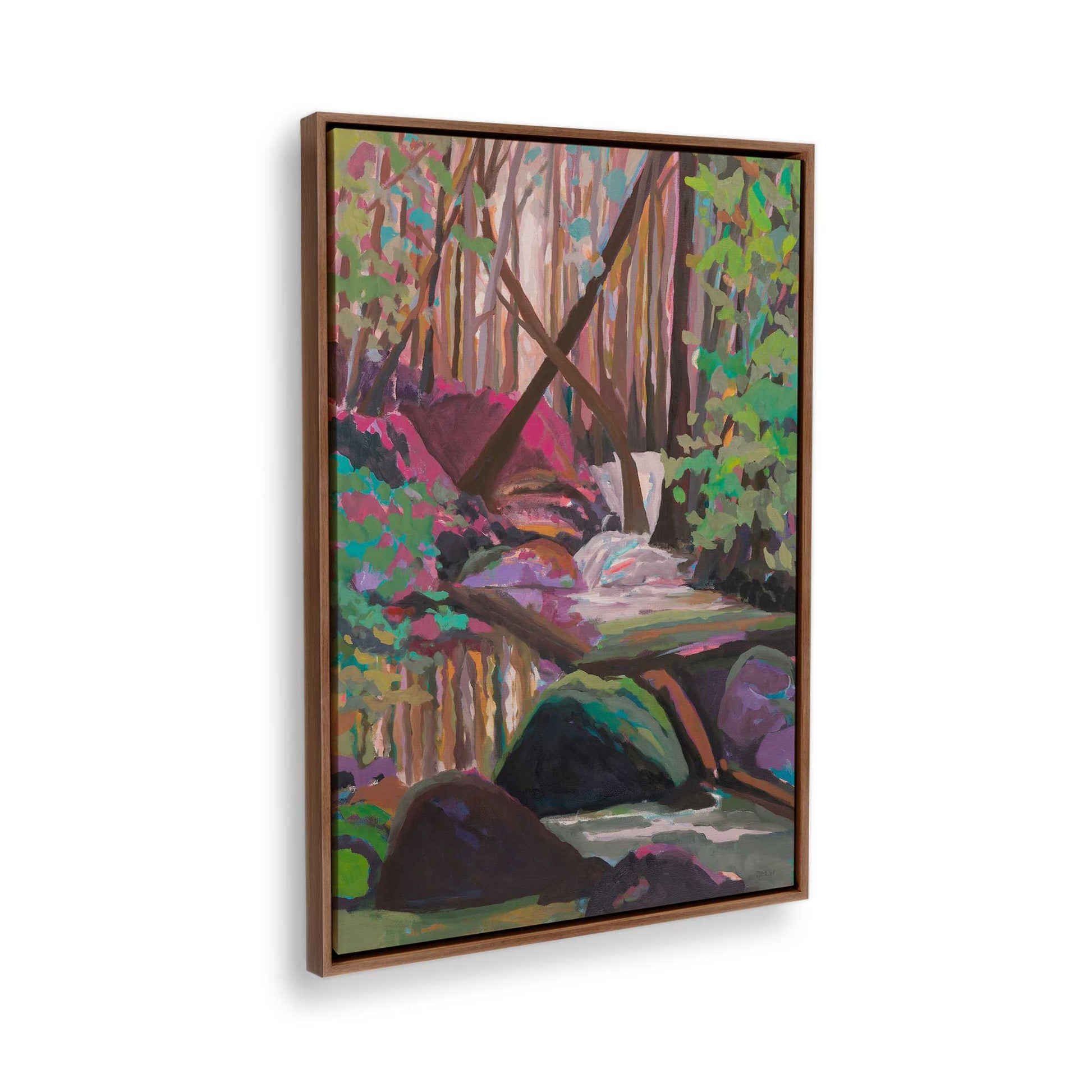 [Color:Walnut], Picture of the corner of the art