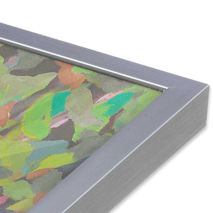 [Color:Polished Chrome], Picture of art in a Polished Chrome frame at an angle