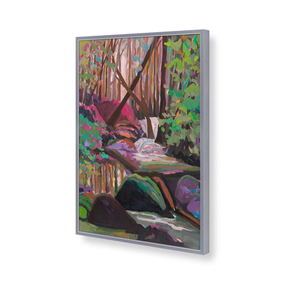 [Color:Polished Chrome], Picture of art in a Polished Chrome frame of the corner
