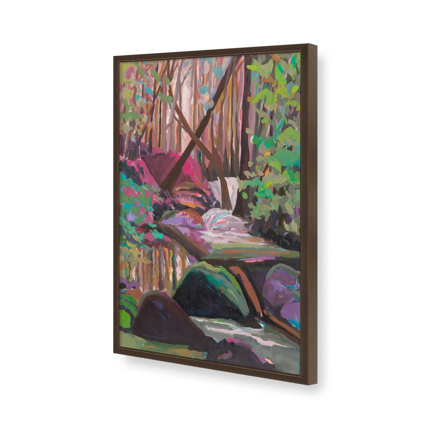 [Color:Belvinder Brown], Picture of art in a Belvinder Brown frame of the corner