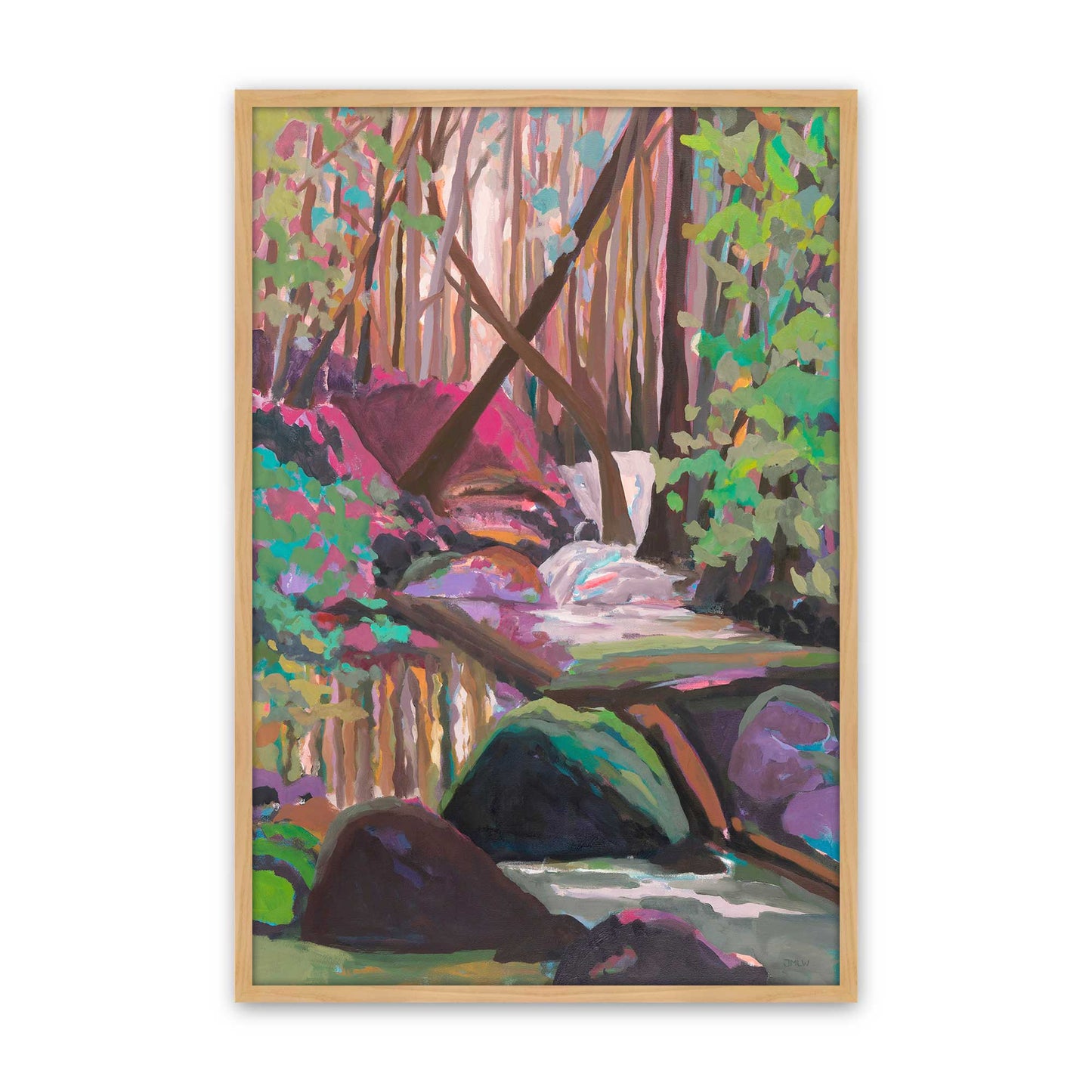 [Color:American Maple], Picture of art in a American Maple frame