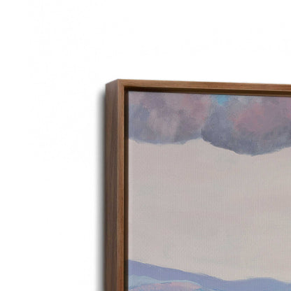 [Color:Walnut], Picture of art in a Walnut frame at an angle