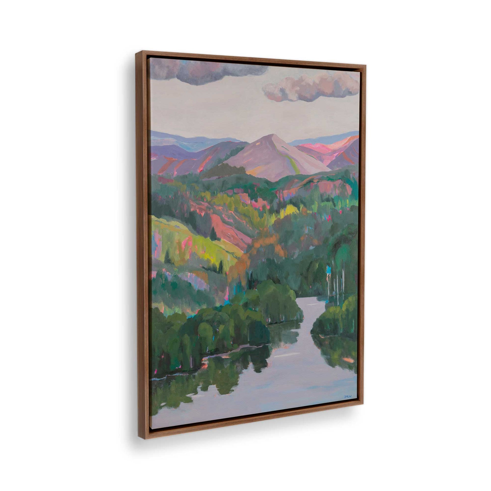 [Color:Walnut], Picture of the corner of the art