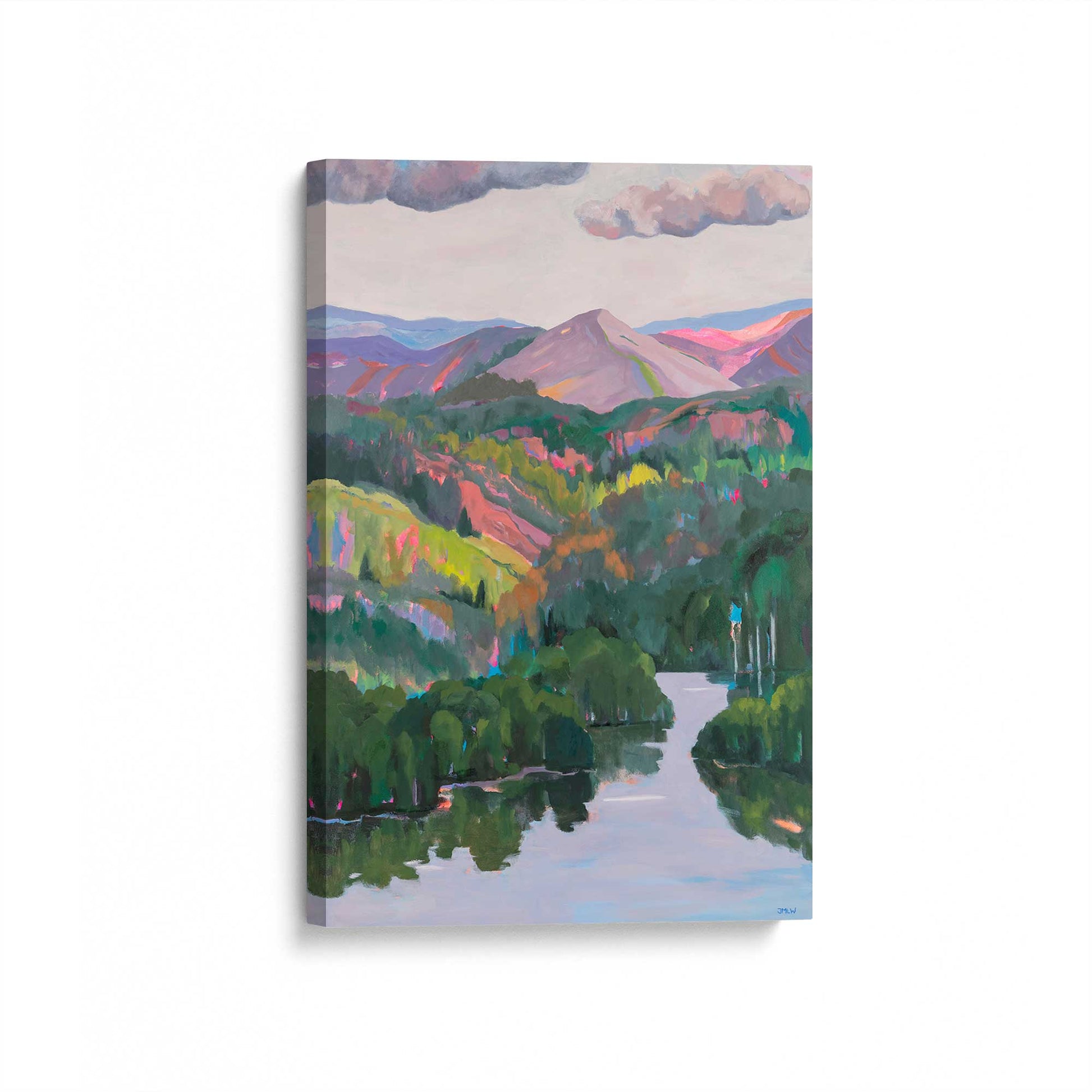 [Color:Stretched Canvas], Picture of art at an angle