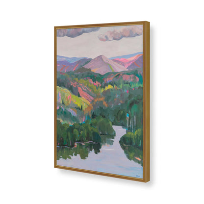 [Color:Polished Gold], Picture of art in a Polished Gold frame of the corner