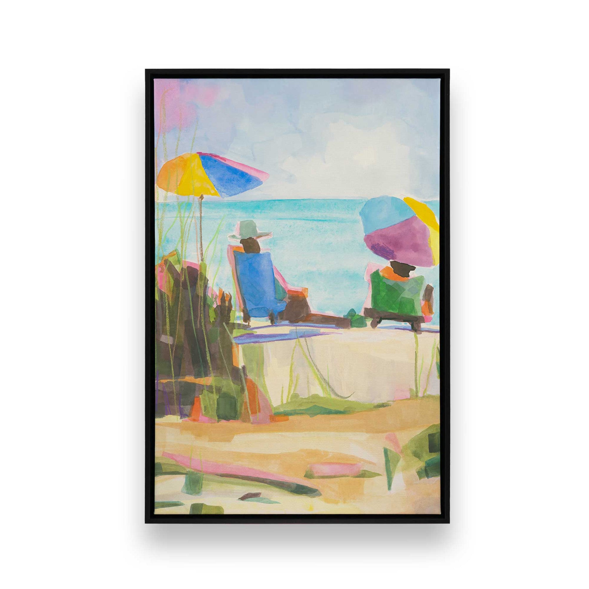 [Color:Satin Black], Picture of art in a Satin Black frame