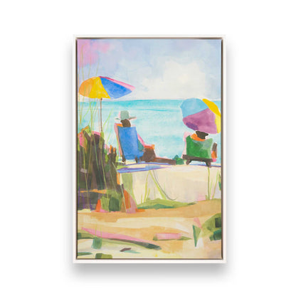 [Color:Opaque White], Picture of art in a White frame