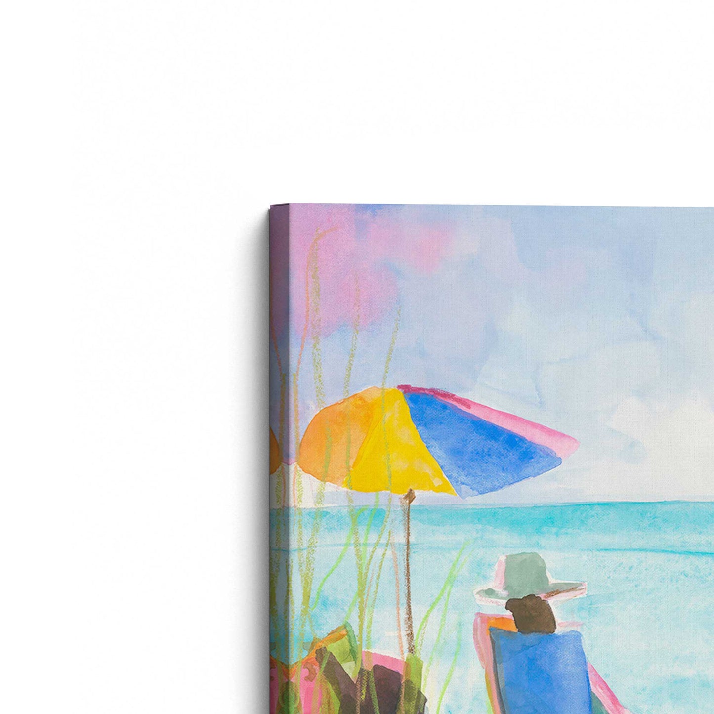 [Color:Stretched Canvas], Picture of the corner of the art