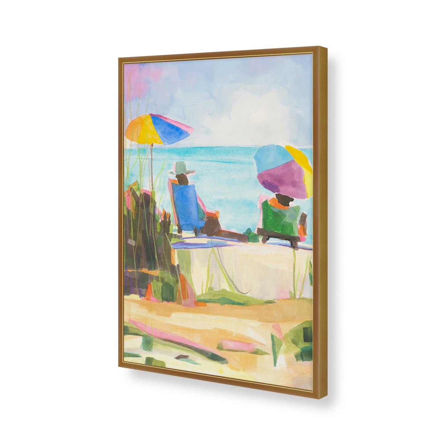 [Color:Polished Gold], Picture of art in a Polished Gold frame of the corner