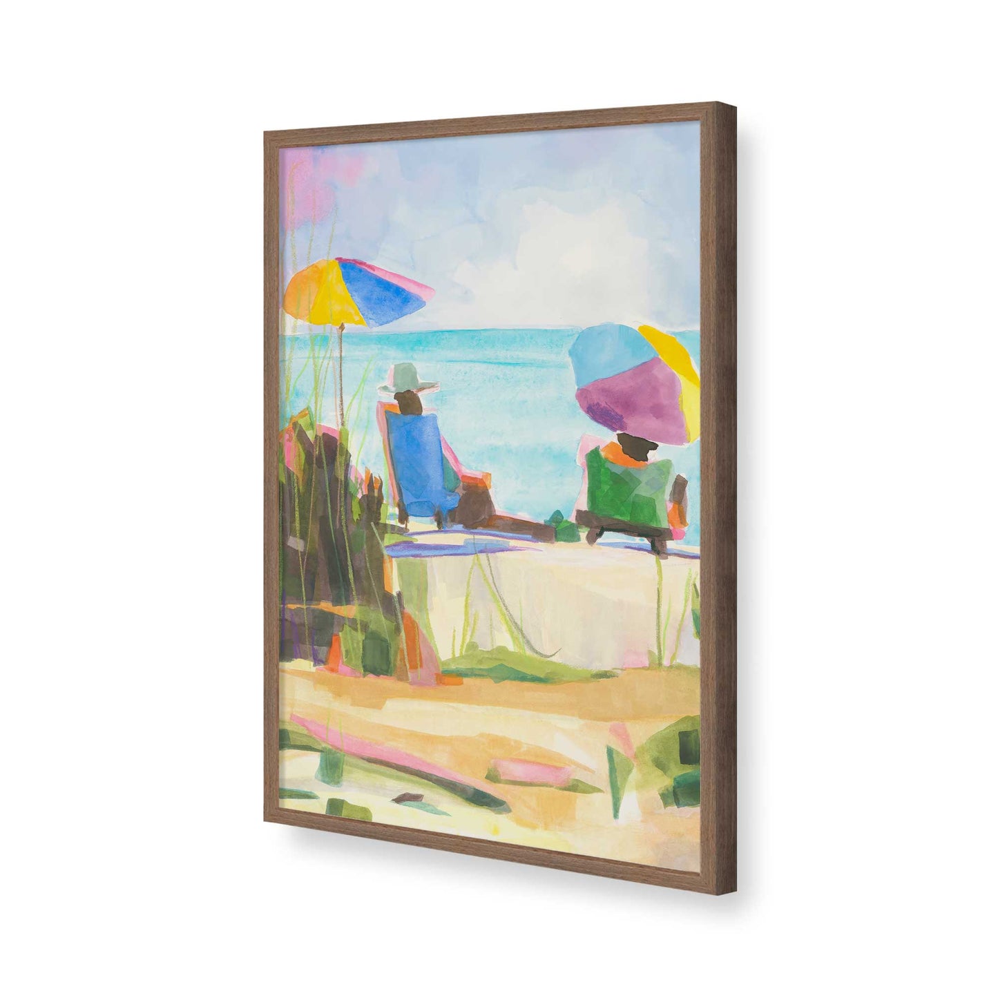 [Color:Walnut], Picture of art in a Walnut frame of the corner